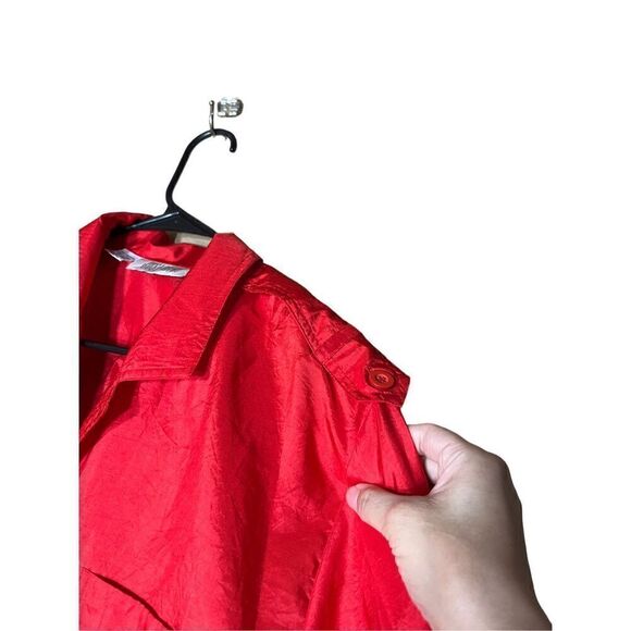 Vintage Josephine Red Button Front Blouse Size 16 - Picture 4 of 7